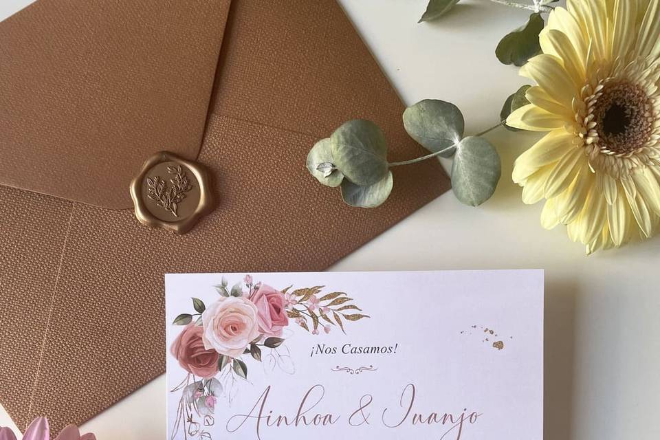 Invitación de papel