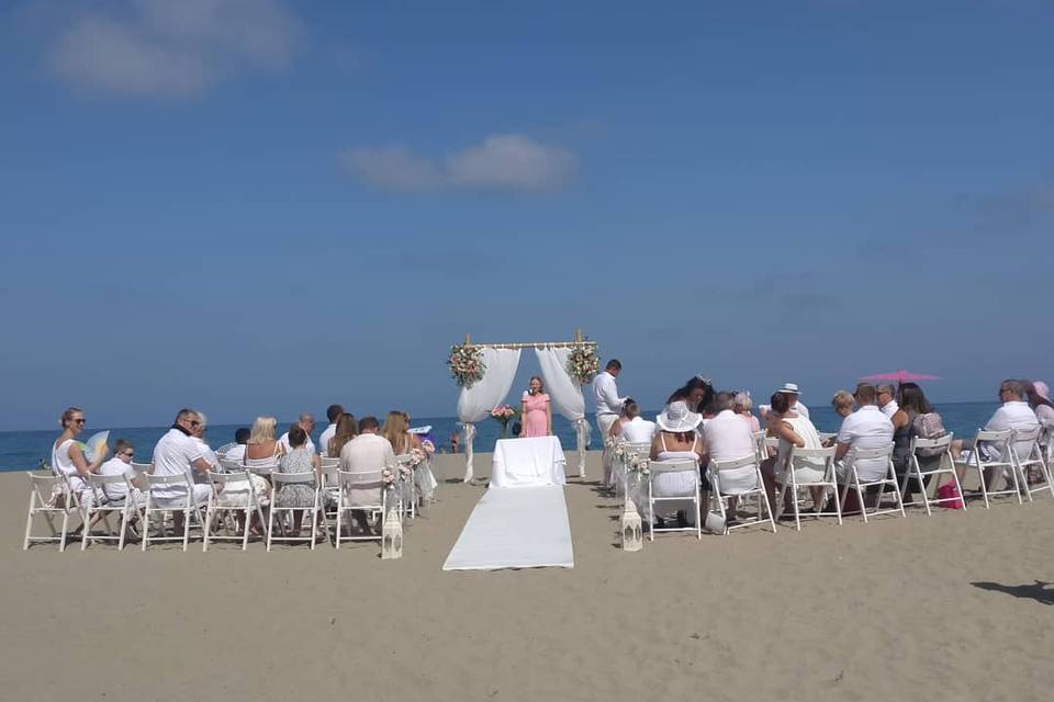 Ceremonia en la playa