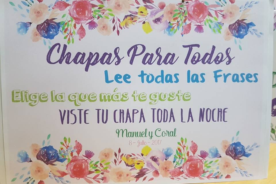 Cartel de chapas