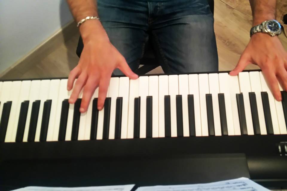 Tocando el piano