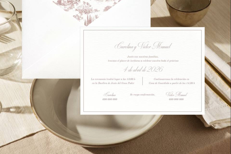Invitación boda Amélie