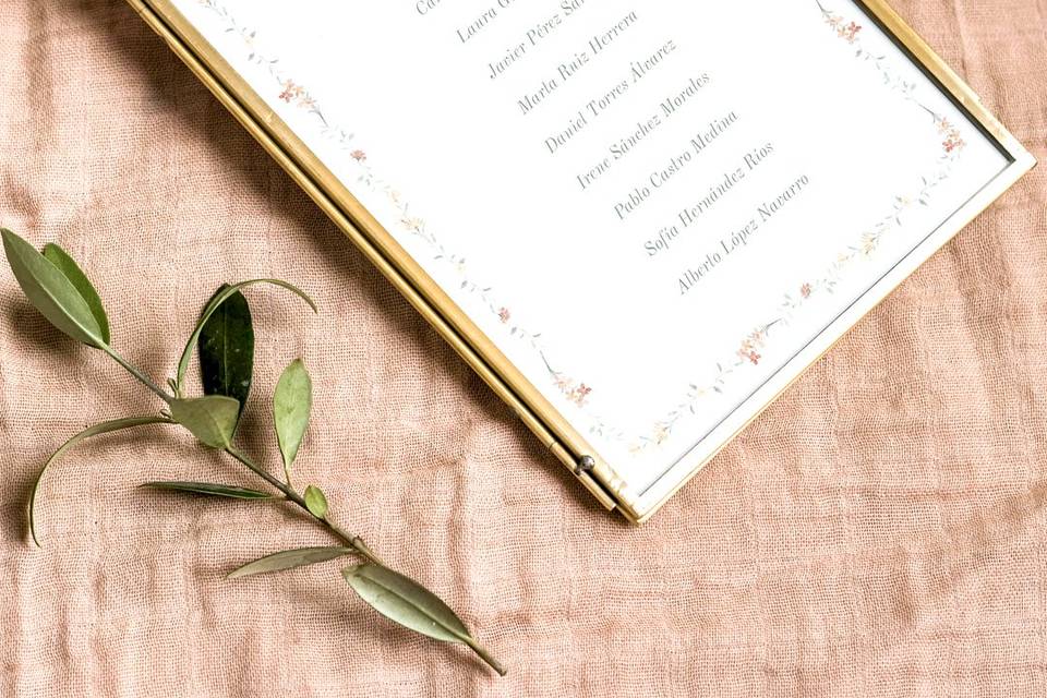 Seating boda primavera