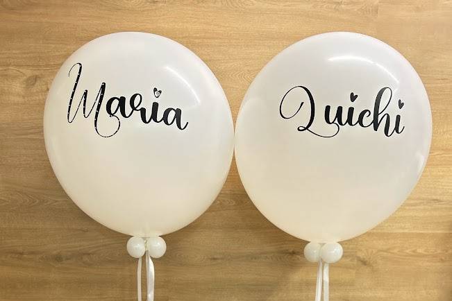 Globos con helio para bodas