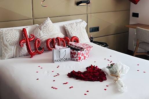Decoración de habitación hotel