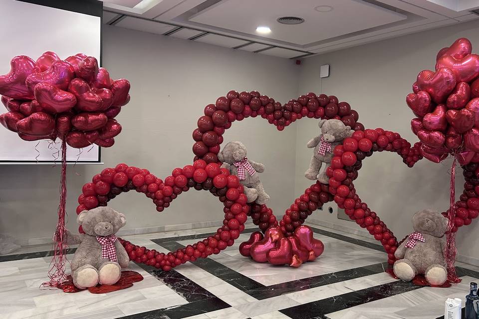 Decoración de pedida de mano