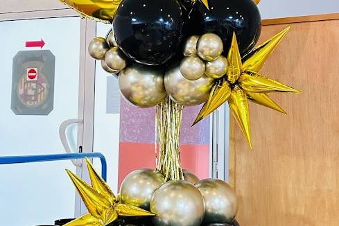 Columna de globos aniversario
