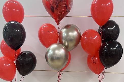 Ramilletes de globos con helio