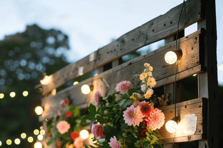 Decoración de flores naturales