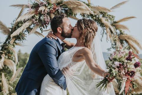 Beso romántico