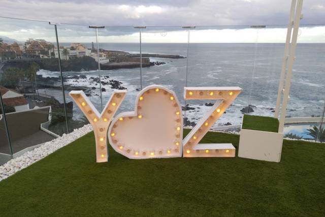 Letras con luces