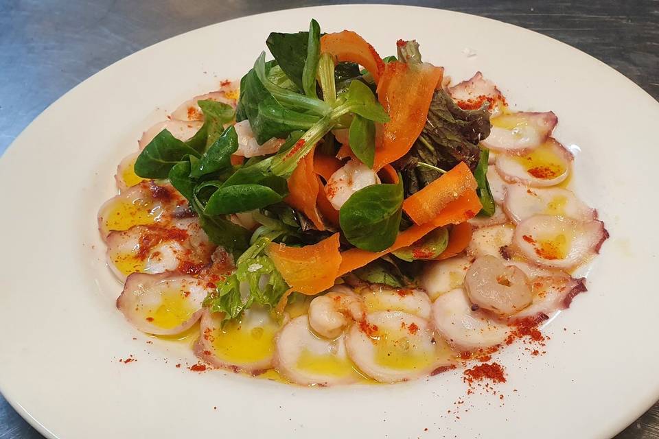 Carpaccio de pulpo