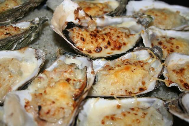 Ostras gratinadas