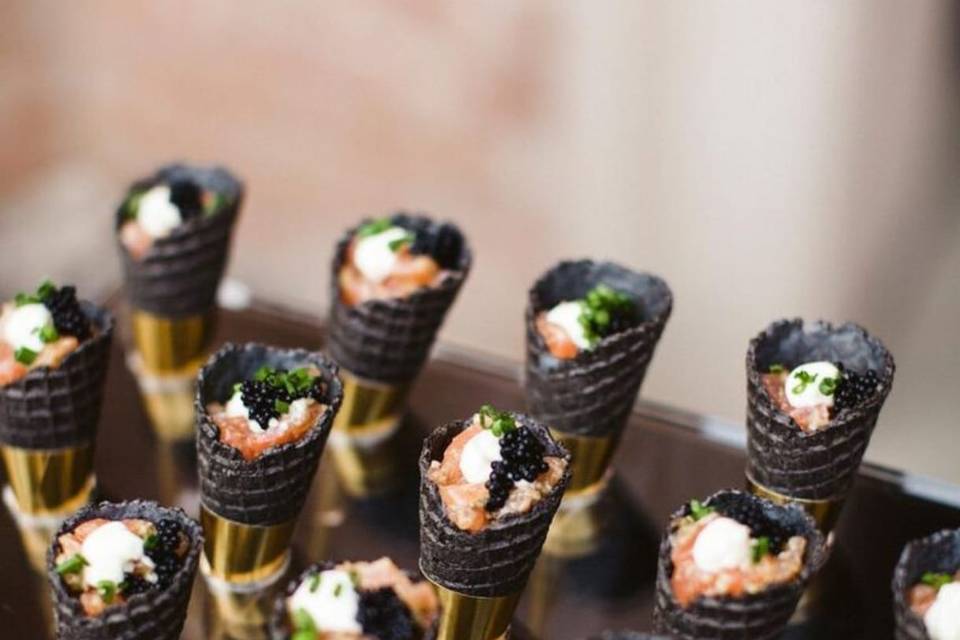 Cucurucho Salmón Creme fraîche