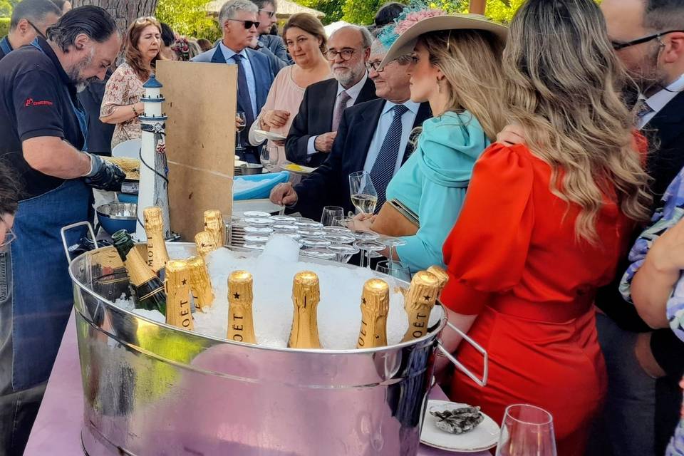 Champagne y Ostras