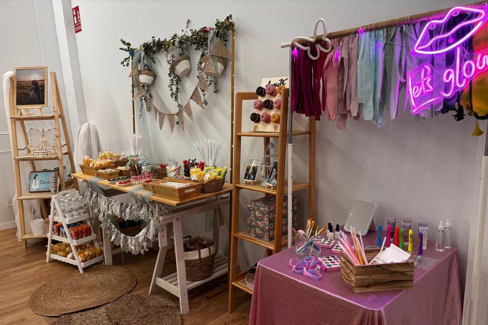 Corner dulce y glitter infantil