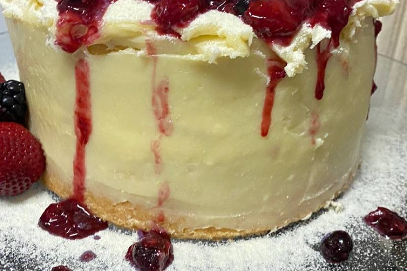 Tartas con frutos rojos