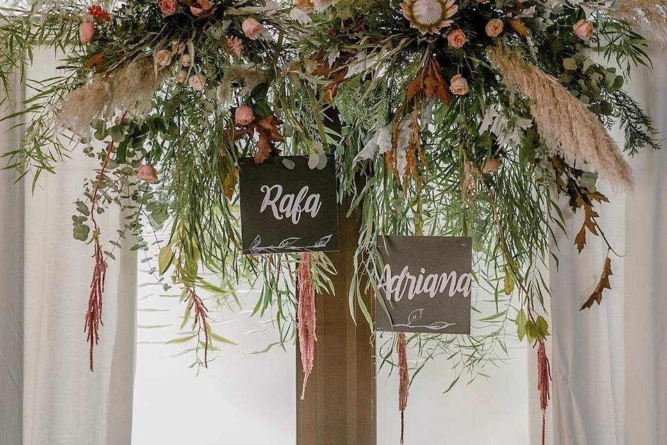 Arco de aire boho