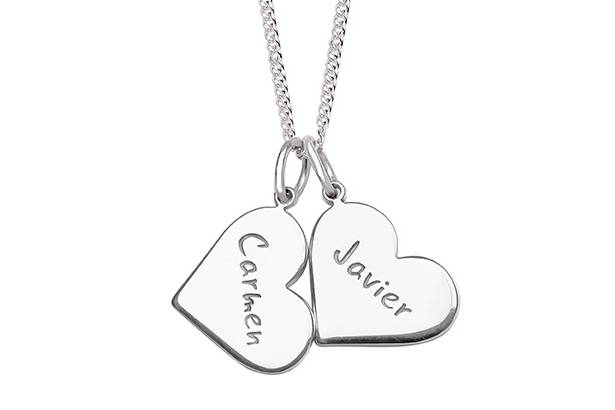 Colgante Two love en plata