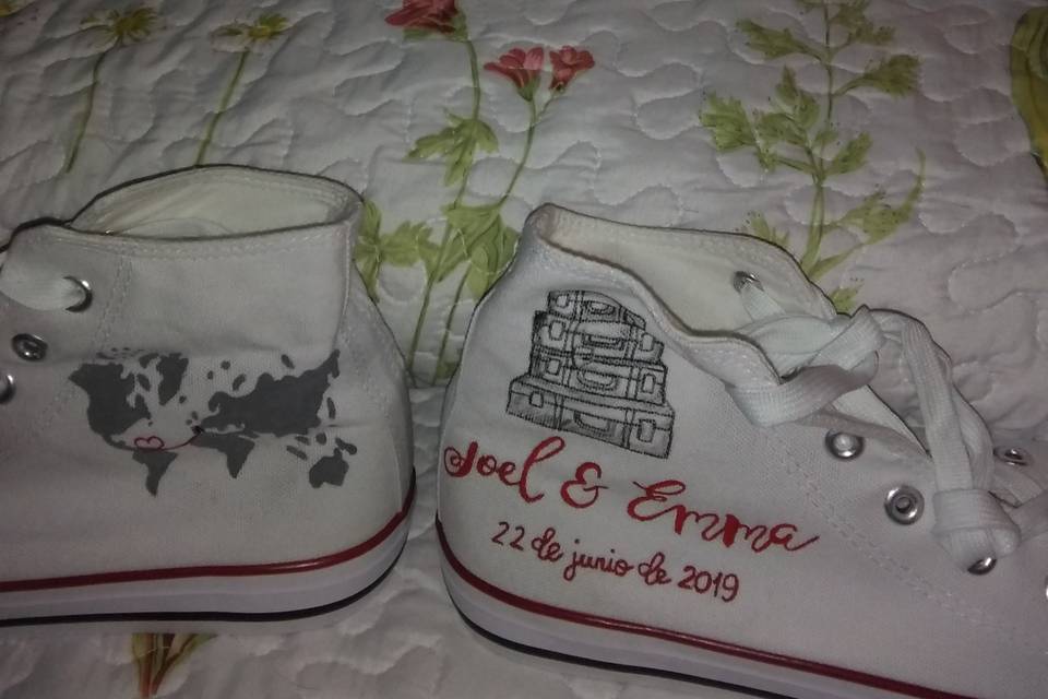 Zapatillas boda