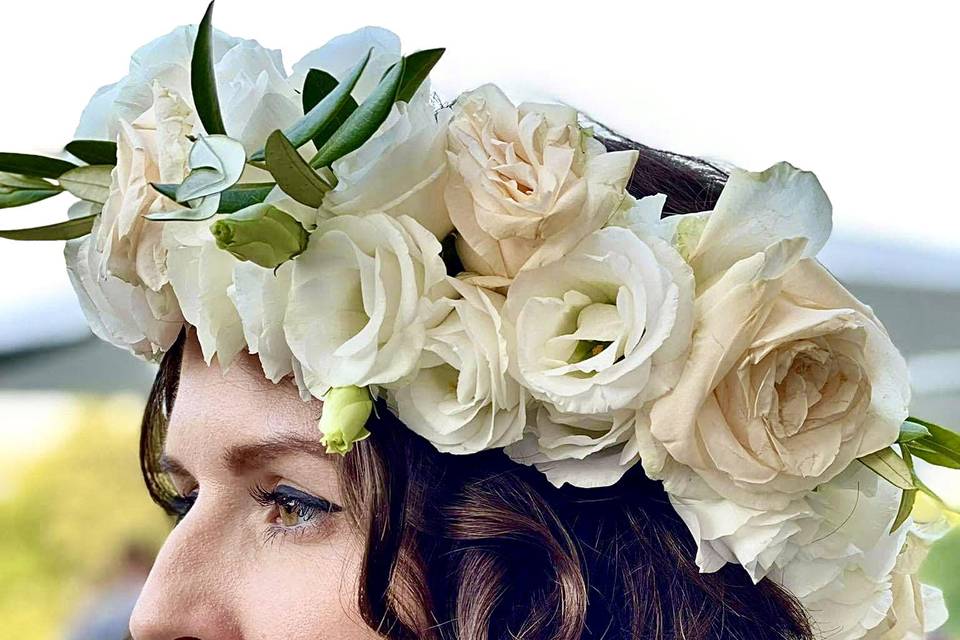 Corona de flores