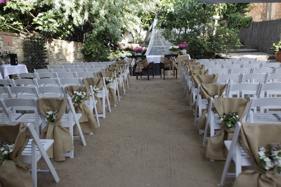 Decoración para ceremonia