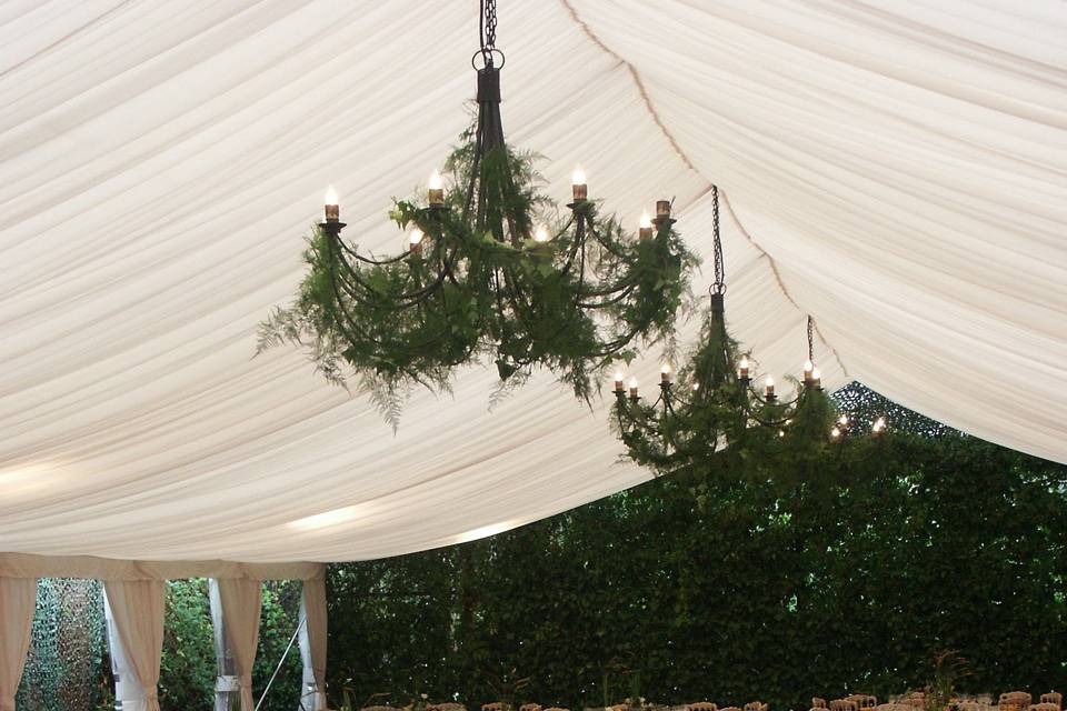 Carpa de boda con doble techo