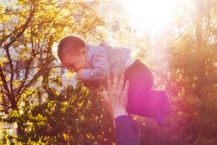 Padre con su hijo