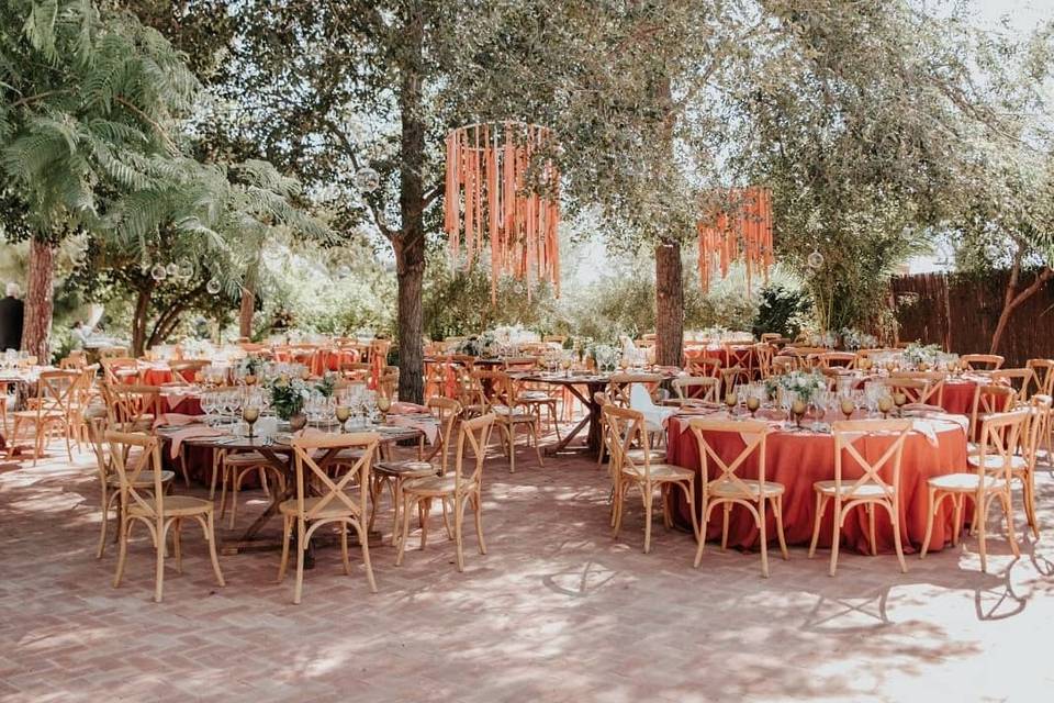 Comida en el jardín