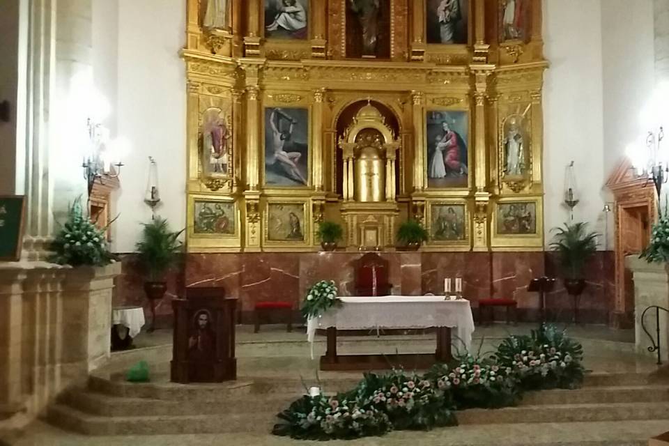 Arreglos florales iglesia