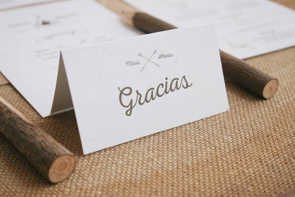 Invitación de boda tipi