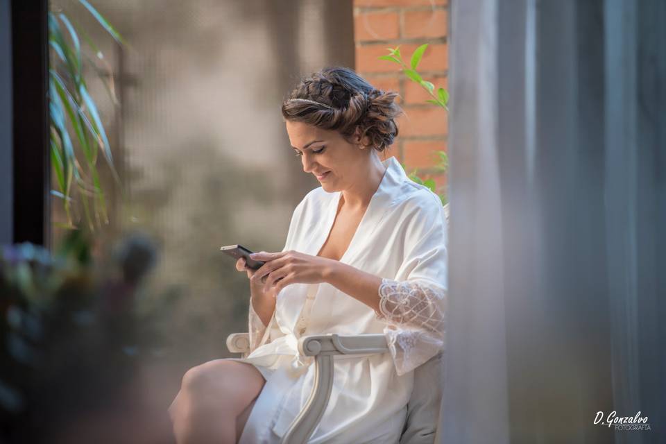 Preparativos de la novia