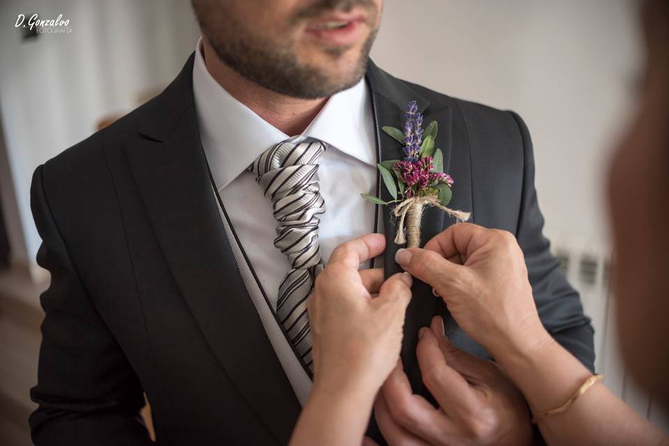 Preparativos del novio