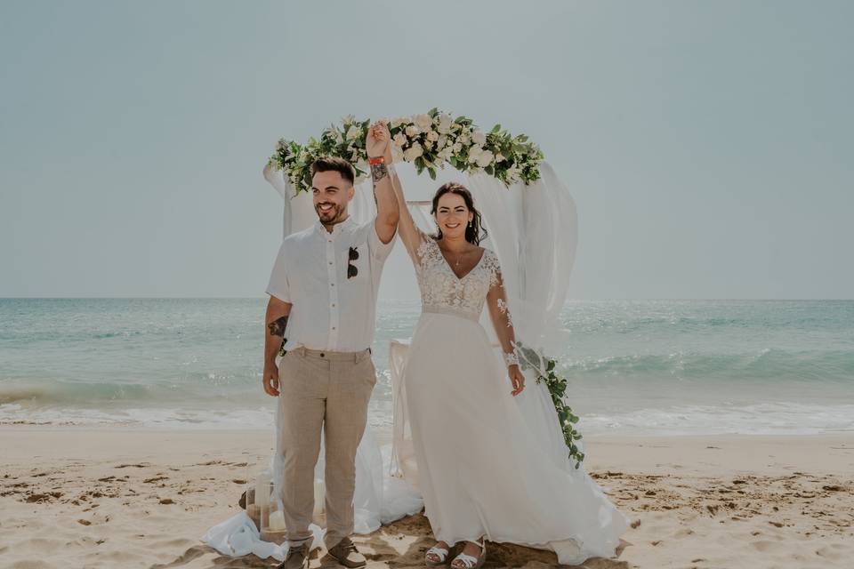 Felices recién casados