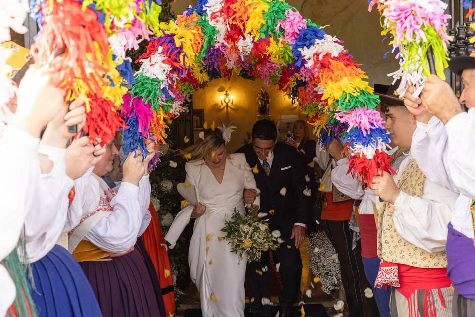Salida de la ceremonia
