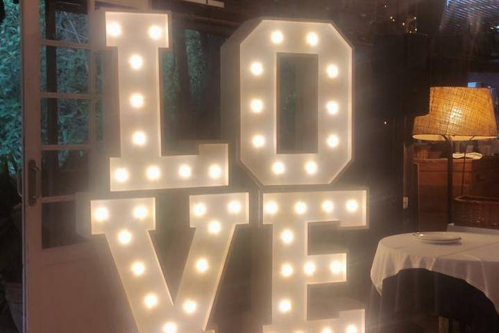 Letras iluminadas