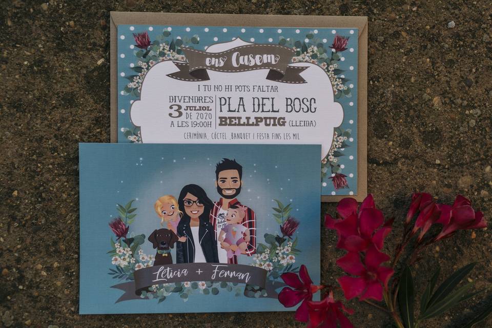 Invitaciones de boda únicas