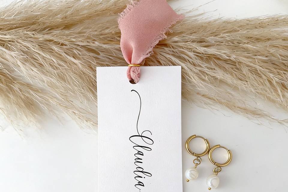 Pendientes perla natural