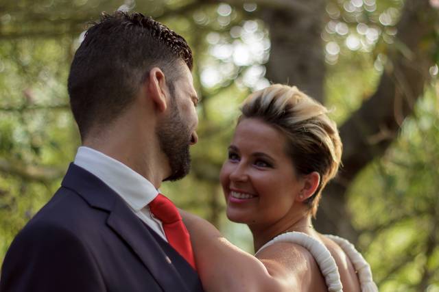 Fotografía de boda en exterior