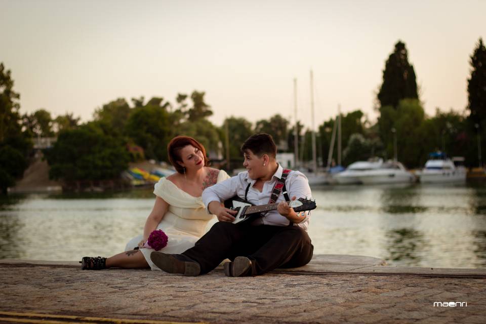 Fotografía de boda en exterior