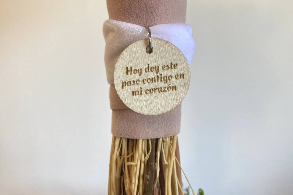 Medalla ramo novia