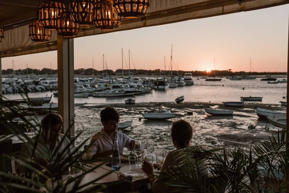 Cenas con vistas a la bahía