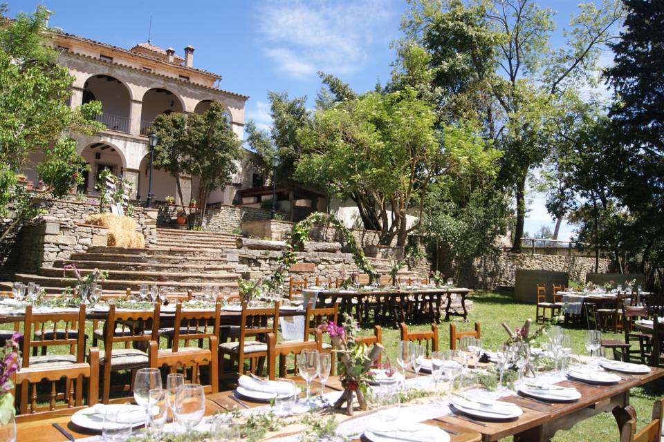 Banquete al jardin