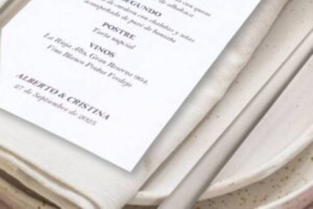 Minutas de menú