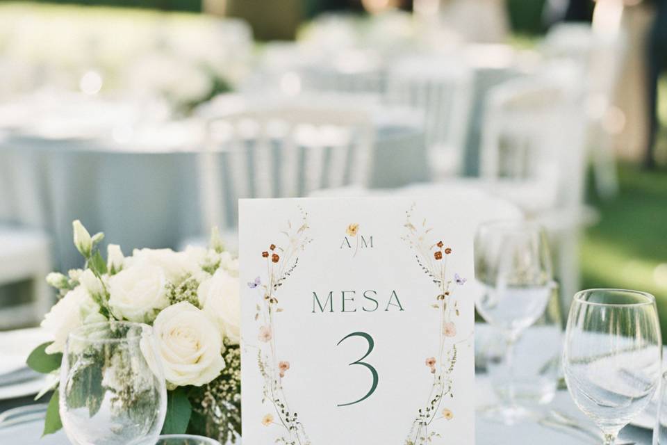 Números de mesa