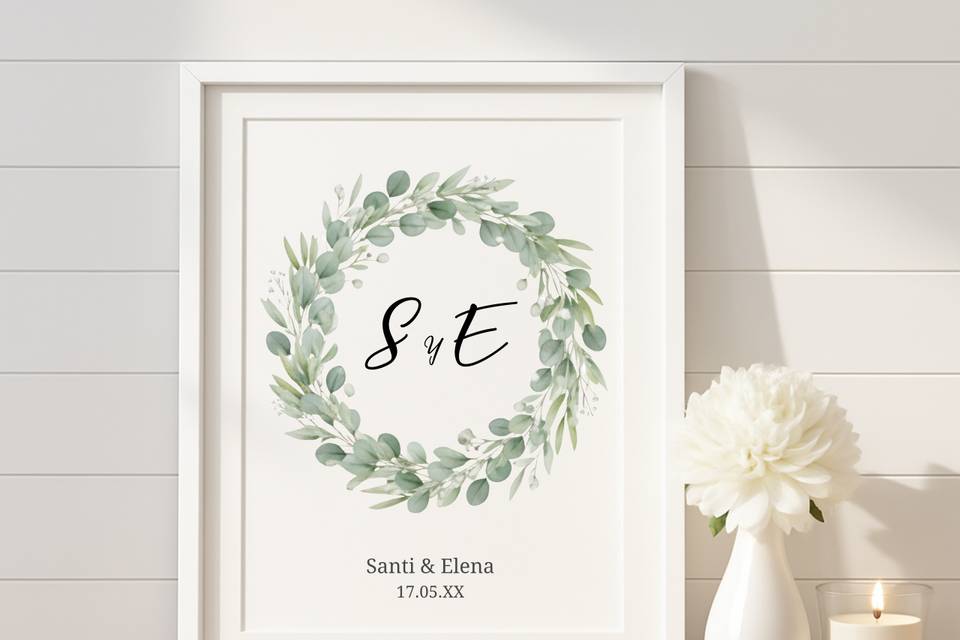 Lámina recuerdo boda