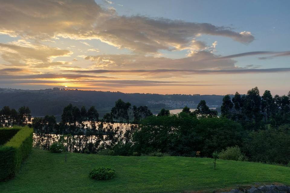 Romántico atardecer