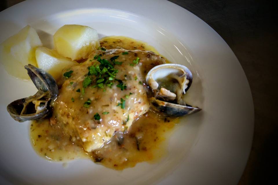 Lenguado relleno de mariscos