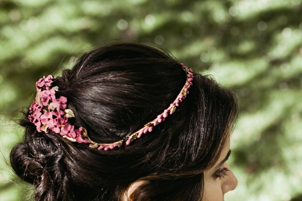 Trenza novia romántica