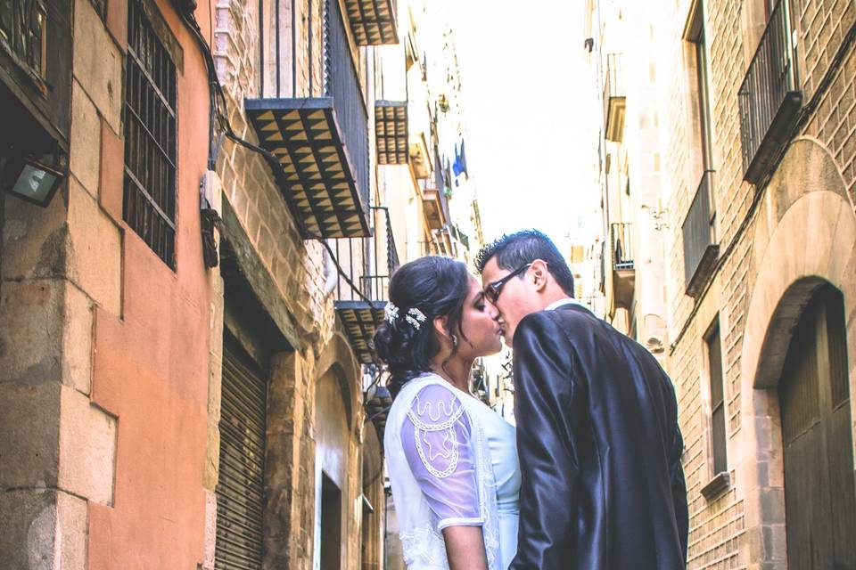 Postboda en Barcelona