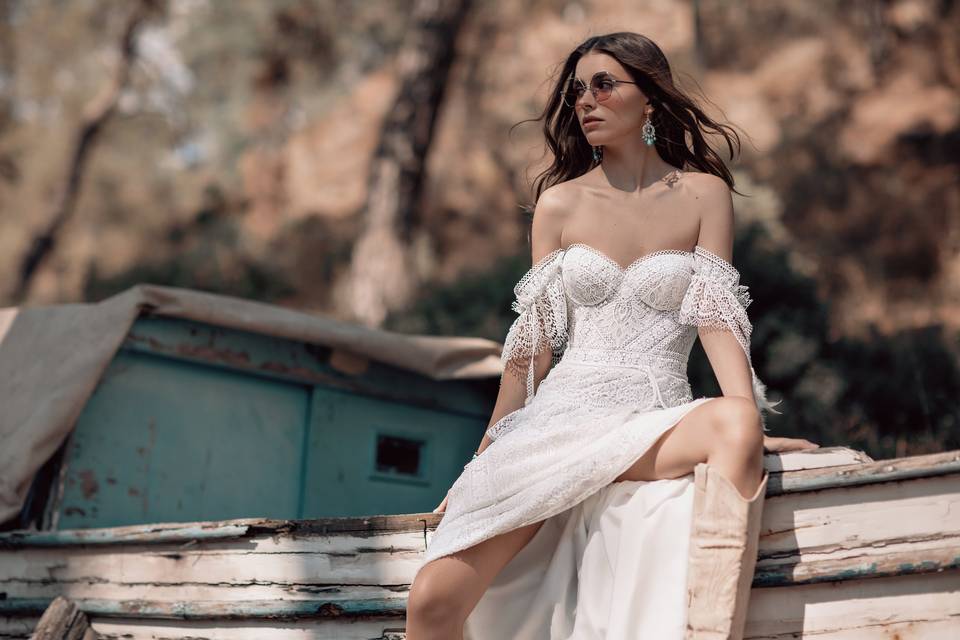 Vestido de novia boho